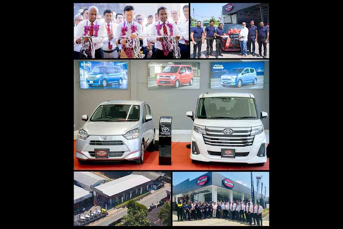 Toyota Lanka Group unifies Certified Mobility concept by synthesizing Toyota Sure and Toyotsu Auto Rush experience under one-showroom-roof  in Ratmalana and Kandy